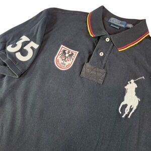 POLO RALPH LAUREN Big Pony Germany  Shirt Mens XL 35 Custom Fit Deutschland 1928